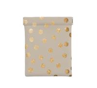 Pois pailletés Beige et doré, Sac de Rangement pour Femmes, Portefeuille supérieur à Presser, Petit Porte-Monnaie, Pochette de Changement