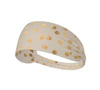 Pois pailletés Beiges et dorés,Bandeau de Sport Unisexe, Bandeau élastique Multi-usages pour Cheveux