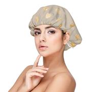 Pois pailletés beiges et dorés,Bonnet de nuit en satin réglable en soie pour adulte, bonnet de nuit élastique pour femme