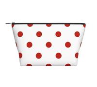 Pois Pois Point Rouge, Trousse de Toilette Trousse de Maquillage Sac à cosmétiques Trousse de Toilette de Voyage Portable