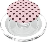 Pois Roses et Marron à Pois esthétiques, Mignons, Grands Pois PopSockets PopGrip pour MagSafe