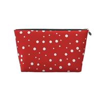 Pois Rouges Et Blancs, Trousse de Toilette Trousse de Maquillage Sac à cosmétiques Trousse de Toilette de Voyage Portable