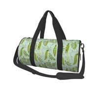 Pois Verts Laissent Bleu, Sac de Voyage de Grande capacité, Sac à Main Rond, Sac de Voyage de Sport, fourre-Tout, Sac de Fitness