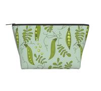 Pois Verts Laissent Bleu, Trousse de Toilette Trousse de Maquillage Sac à cosmétiques Trousse de Toilette de Voyage Portable