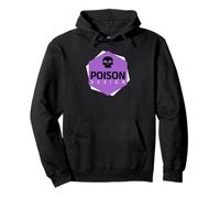 Poison Design Logo Grunge Violet Sweat à Capuche