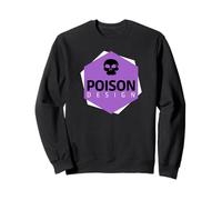Poison Design Logo Grunge Violet Sweatshirt