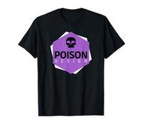 Poison Design Logo Grunge Violet T-Shirt