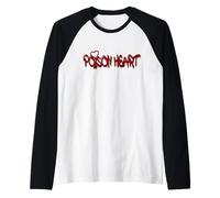 Poison Heart Graffiti Red Love Urban Art Design Manche Raglan