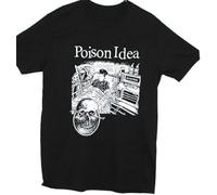Poison Idea Hardcore Punk Rock Metal T Shirt-Graphic Top New Black Manches Courtes(Large)