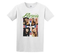 Poison Look What The Cat Dragged in Album Cover Metal Rock Merch Casual Round Neck T Shirt White XL
