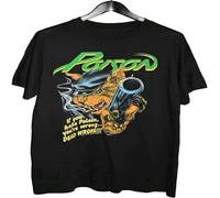 Poison T-Shirt 80S Heavy Concert Tour on Funny Vintage Gift for Men Black XL