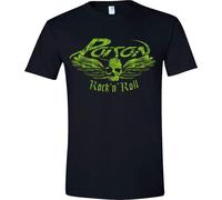 Poison - T-shirt "Flying Skull" pour homme/femme unie PH3602 (L) (Noir)