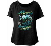 Poison Tour 1988 Nothin But A Good Time Talk Dirty Rock Dolman O-Neck 100% Cotton Short Sleeve Unisex T-Shirt L
