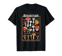 Poisonous Mushrooms Vintage Botanical Illustration T-Shirt