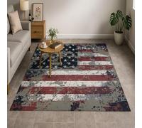 Poisrien Tapis Chambre Salon à Poils Courts Doux, Antidérapant, Lavable pour Cuisine, Salle à Manger, Terrasse et Couloir Étroit Blanc Vintage 120x160cm