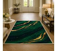 Poisrien Tapis Chambre Salon à Poils Courts Doux, Antidérapant, Lavable pour Cuisine, Salle à Manger, Terrasse et Couloir Étroit Jaune Moderne 120x160cm