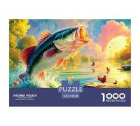 Poisson 1000 Pièces Freshwater Poisson Puzzle Adulte Un Puzzle Difficile Jeu De Puzzle pour Toute La Famille Divertissement Puzzles Classiques pour Adultes Et Enfants À Partir De Activité Familiale