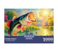 Poisson 1000 Pièces Freshwater Poisson Puzzle Adulte Un Puzzle Difficile Jeu De Puzzle pour Toute La Famille Enfants Activité Familiale Parfaite Décoration De La Maison 38x26cm/1000pcs