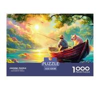 Poisson 1000 Pièces Freshwater Poisson Puzzles pour Adultes Un Puzzle Difficile Jeu De Puzzle pour Toute La Famille Enfants Activité Familiale Parfaite Décoration De La Maison 52x38cm/1000pcs