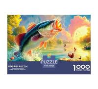 Poisson 1000 Pièces Freshwater Poisson Puzzles pour Adultes Un Puzzle Difficile Jeu De Puzzle pour Toute La Famille Divertissement Puzzles Classiques pour Adultes Et Enfants À Partir De De La Mai
