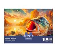 Poisson 1000 Pièces Freshwater Poisson Puzzles pour Adultes Un Puzzle Difficile Jeu Éducatif Défi Jouets Divertissement Puzzles Classiques pour Adultes Et Enfants À Partir De Jeu De Puzzle pour Toute