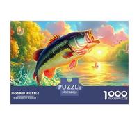 Poisson 1000 Pièces Freshwater Poisson Puzzles pour Adultes Un Puzzle Difficile Jeu Éducatif Défi Jouets Divertissement Puzzles Classiques pour Adultes Et Enfants À Partir De Activité Familiale