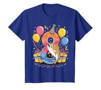 Poisson 8e Anniversaire pour garçon Fille 8 Ans huitième Huit Poisson T-Shirt, Enfant, Bleu Royal, 6 Ans