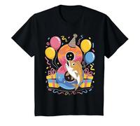 Poisson 8e Anniversaire pour garçon Fille 8 Ans huitième Huit Poisson T-Shirt, Enfant, Noir, 12 Ans