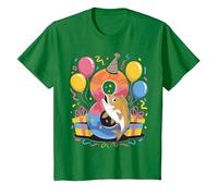 Poisson 8e Anniversaire pour garçon Fille 8 Ans huitième Huit Poisson T-Shirt, Enfant, Vert Kelly, 4 Ans