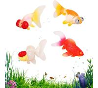 Poisson Artificiel pour Aquarium | 4X Jouets Poissons | Décoration Créative pour Aquarium, Jardin Intérieur et Extérieur, Animaux Marins Élégants