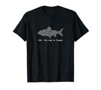 Poisson Binaire fih The Code is Flawed Joke T-Shirt