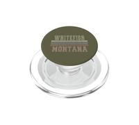 Poisson Blanc rétro Montana PopSockets PopGrip pour MagSafe