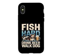 Poisson Boisson Dure bière Promenade Chien Coque pour iPhone X/XS