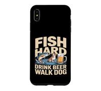 Poisson Boisson Dure bière Promenade Chien Coque pour iPhone XS Max