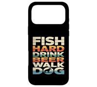 Poisson Boisson Dure bière Promenade Chien drôle pêche Coque pour iPhone 17 Pro Max