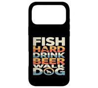 Poisson Boisson Dure bière Promenade Chien drôle pêche Coque pour iPhone 17 Pro Max
