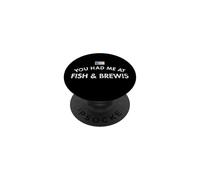 Poisson Brewis Pain Repas Traditionnel Terre-Neuve Labrador PopSockets PopGrip Adhésif