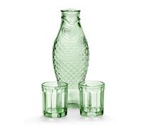 Poisson & Carafe à Poisson & 2 Verres M Vert