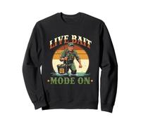 Poisson-Chat À Tête Plate Live Bait Mode on Sweatshirt