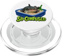 Poisson-Chat dans la litière pour Chat si Confuse PopSockets PopGrip pour MagSafe