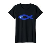 Poisson Chrétien Shirt Nazar Mauvais Oeil Ichthys Evil Eye T-Shirt Graphique avec Valeur