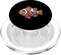 Poisson Clown coloré Abstrait océan œuvre d'art créature Marine PopSockets PopGrip pour MagSafe