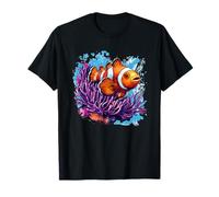 Poisson clown lumineux profitant de son abri en corail T-Shirt