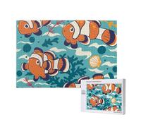Poisson Clown Mignon,Puzzle Familial en Bois de 1 000 pièces pour Adultes et Adolescents, décoration d'intérieur