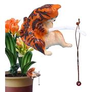 Poisson de chat d'aquarium - Figurines de chatons miniatures - Jolie statue de Katue - Ornement pour décoration de réservoir de poisson, décoration en résine animale pour paysage d'aquarium, mini