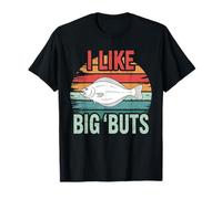 Poisson de flétan rétro drôle pour la pêche en plein air T-Shirt