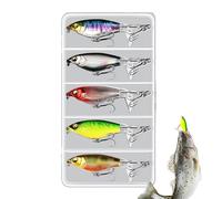 Poisson de plomb appât de jigging, kit d'appâts pour la a spinner - Appâts de cuillère en métal artificiel - Maître de compact pour bass walleye truite d'eau salée