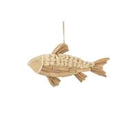 Poisson Déco à Suspendre "Bali" 52cm Naturel