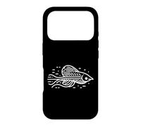 Poisson des cavernes Line Art Passionné de Poissons Coque pour iPhone 17 Pro