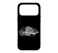 Poisson des cavernes Line Art Passionné de Poissons Coque pour iPhone 17 Pro Max